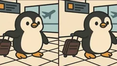 Hlavolam: Dokážete najít 3 rozdíly na obrázku s tučňákem za 61 sekund?